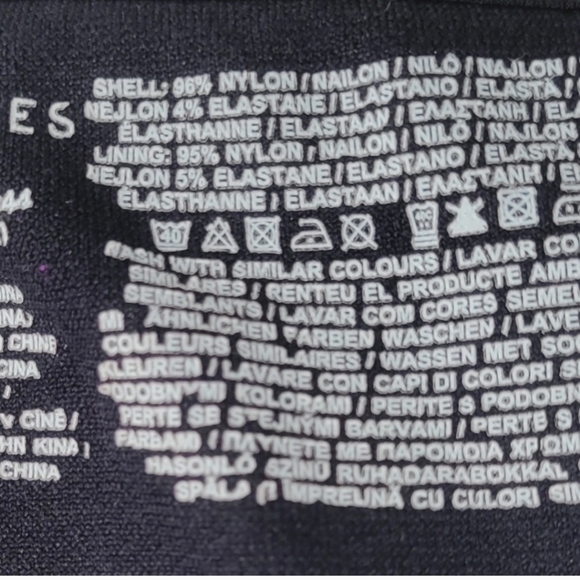 PRIMARK Black Sport Bra Size Small 6/8 - Picture 6 of 6